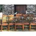 WOW Antique Oak Chairs BID FOR ALL 7 CHAIRS AS A SET