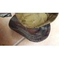 REPRODUCTION FAPLA grey lizard camo (Recce copy camo cloth) camo Cuban style soft brim cap size 59
