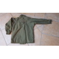 scarce SA Army issue armoured crew member fire-proof warm jacket in olive green - near mint - size L