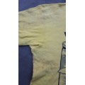 original SWA/Angola border war era KOEVOET tee-shirt (1) yellow (large) - used and no holes