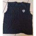 scarce & original SADF era 2 recce black PT tee-shirt (XL) screen-printed badge - used condition