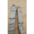 SADF era issue patt 70/73 type canvas shotgun ammo waist worn `bandolier` web-belt holds 25 shells