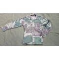 a lovely used & tailored small original Rhod camo l/s shirt no damage & 1 button (on cuff) missing