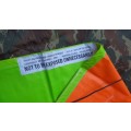 UK Brit Army issue day-glo panels (4 colours) in carry bag - Iraq/ Afghan wars type used very good c