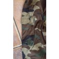 1990's (and earlier) Italian cold war era issue woodlands camo jacket/ top in size med very good mil