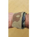 a useful custom made one-off SAP camo cloth watch band/ cover - well made found locally in a lot of