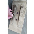 2 x original MINT condition early SAP style double `combo` mag pouches (double R1 or R4 mags) in oli