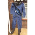 SAAF used Beaufort immersion suit - size 9 (Large) - navy blue survival suit taped seams OK - rubber