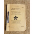 premium booklet an original period SADF era Military Leadership manual in Eng/ Afr with unit stamps