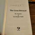 Book good used hardcover - Rhodesia related - the great betrayal memoir by Ian D Smith - signed!!!