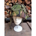 UK MoD Brit issue (mk6) ballistic military/ army helmet with Temprate DPM camo cover in good clean c