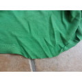 original SADF HQ company pvt purchase `PT` sports/ VTB/ LTU tee-shirt (green) with camel - small siz