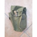 WW2 or post era UDF issue canvas gas mask bag carrier pouch in VERY good clean used condition