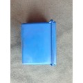 scarce & uncommon ATLAS aviation small plastic technical spares storage box blue with lid & markings