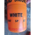 original SADF type SWA/Angola bushwar era issue 2 piece plastic canister WHiTE smoke grenade dd 87