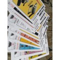 full set classic 80s RSA anti-terror weapons & bombs etc. public awareness posters A4 on glossy card