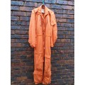 good used condition Medium (size RL 102cm) SAAF orange one-piece flight suit no holes/ no damage