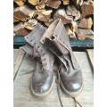 rare good used condition SADF era SA SF (Recce) used sze 7 UK crepe sole FACTORY flat-sole boots