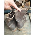 rare good used condition SADF era SA SF (Recce) used sze 7 UK crepe sole FACTORY flat-sole boots