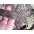 rare good used condition early type Portuguese issue G3 leather weapon sling with all clips & intact