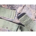 rarely seen Brit patt 44 jungle green 3-piece belt almost new unused condition with SRG ink stamps
