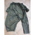 original post WW2/Korea olive green period UK made padded/lined tank pixie-suit in good used cond