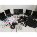 ***6x LAPTOPS,HARD DRIVES, DISKS, WIFI ROUTERS, REMOTE BOOSTERS, BAG, SPEAKERS**READ AD******