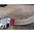 *ONCE OFF DEAL**BRAND NEW JACQUES LEMANS ALPHA SAPHIR Crystals Red Leather.390*R1500 RETAIL