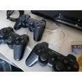 ***SONY PLAYSTATION 3 WITH 3 WIRELESS REMOTES*ONE GAME,CABLES ETC*REQUIRES SOFTWARE UPDATE**