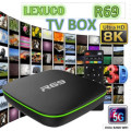 *TURN YOUR TV INTO SMART TV*BRAND NEW R69 PLUG AND PLAY TV BOX WITH REMOTE,POWER CABLE IN BOX**
