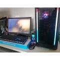 *AWESOME I5 8GB GAMING PC SETUP*LED PC BOX, LED KEYBOARD/MOUSE+SPEAKERS+SAMSUNG SCREEN*R30 FREIGHT