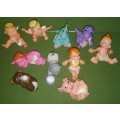 Diaper Babies Collection Of 10 Figures All In Very Good Condition
