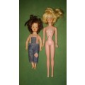 2 Vintage Dolls, The Larger One In Barbie Doll Size