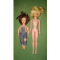 2 Vintage Dolls, The Larger One In Barbie Doll Size