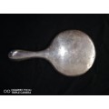 Antique Sterling Silver English Hallmarked Hand Mirror, The Hallmarks Are Very Faint But There