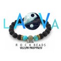 Lava rock made of onyx beads SPARTAN HELMET BRACELET 6 colors !