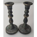 Pal-Bell Jewish Shabbat Brass Candlesticks Made in Israel