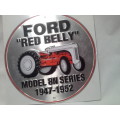 FORD "RED BELLY" TRACTOR - METAL SIGN