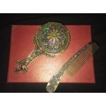 MIRROR COMB GIFT SET IN GIFT BOX  -   Costume Jewellery ) -  SAME DAY SHIPPING  !!!!