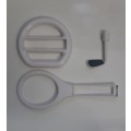 WII TENNIS , GOLF AND STEERING WHEEL SET   '' USED ''    -    SAME DAY SHIPPING !!!