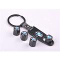BMW TYRE VALVE METAL CAP AND KEYCHAIN SET IN GIFT BOX