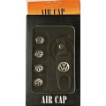 VW TYRE VALVE METAL CAP AND KEYCHAIN SET IN GIFT BOX