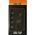 MERCEDES BENZ TYRE VALVE METAL CAP AND KEYCHAIN SET IN GIFT BOX