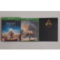 ASSASSINS CREED ORIGINS DELUXE EDITION   (Xbox One)  -  Good condition !! -  SAME DAY SHIPPING !!!