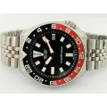 SEIKO DIVER 7002-7000 BLACK FACE MODDED AUTOMATIC MENS WATCH 452169   -   MINT CONDITION !!!