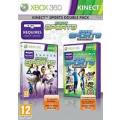 KINECT SPORTS DOUBLE PACK  (Xbox 360)  -  Good condition !!   -   SAME DAY SHIPPING !!!