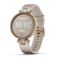 GARMIN Lily Rose Gold Bezel with Light Sand Case, Silicone Band, original Charger * SHOP DEMO *