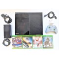 XBOX ONE CONSOLE + WIRELESS CONTROLLER + 4 GREAT GAMES (WORTH  R475) + ALL CABLES DEAL G50