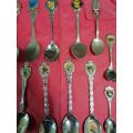 Old collection of teaspoons