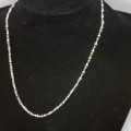 Tulsi and Silver Necklace Black (Short)